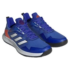 Adidas Defiant Speed Men's Tennis Shoe (Blue/White) -Ball Games Store HQ8455 6 FOOTWEAR Photography FrontLateralTopView transparent