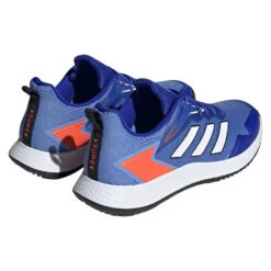Adidas Defiant Speed Men's Tennis Shoe (Blue/White) -Ball Games Store HQ8455 7 FOOTWEAR Photography BackLateralTopView transparent
