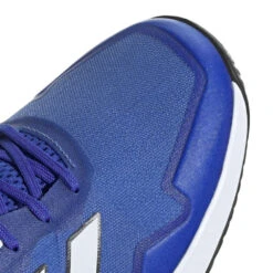 Adidas Defiant Speed Men's Tennis Shoe (Blue/White) -Ball Games Store HQ8455 9 FOOTWEAR Photography DetailView2 transparent