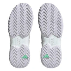 Adidas CourtJam Control Women's Tennis Shoe (Blue/White) -Ball Games Store HQ8471 4 FOOTWEAR Photography BottomView transparent