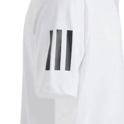 Adidas Boy's 3 Stripe Club Polo (White) 6 Adidas Boy's 3 Stripe Club Polo (White) -Ball Games Store HR4220 4 APPAREL Photography DetailView1 transparent