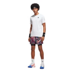 Adidas Men's FreeLift Primeblue Printed Top (White) 6 Adidas Men's FreeLift Primeblue Printed Top (White) -Ball Games Store HR6484 8 APPAREL OnModel StandardOutfitView transparent