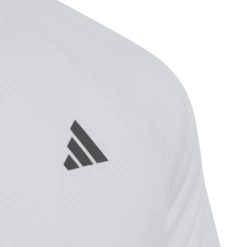 Adidas Girl's Club Top (White) -Ball Games Store HS0551 4 APPAREL Photography DetailView1 transparent