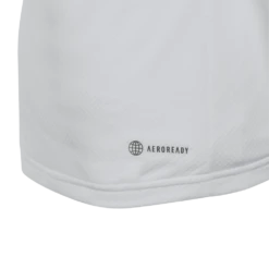 Adidas Girl's Club Top (White) -Ball Games Store HS0551 6 APPAREL Photography DetailView3 transparent