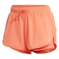 Adidas Women's Club Shorts (Orange) -Ball Games Store HS1453 2 APPAREL Photography FrontCenterView transparent