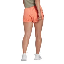Adidas Women's Club Shorts (Orange) -Ball Games Store HS1453 4 APPAREL OnModel BackView transparent
