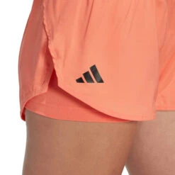 Adidas Women's Club Shorts (Orange) -Ball Games Store HS1453 7 APPAREL OnModel DetailView1 transparent