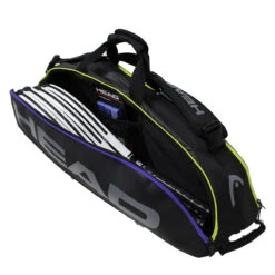 Head Tour Team Combi 6 Pack Racquet Bag (Black/Purple) -Ball Games Store Head 6 Combi 3
