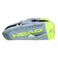 Head Core Pro 3 Pack Racquet Bag (Grey/Yellow) -Ball Games Store IMG 2944