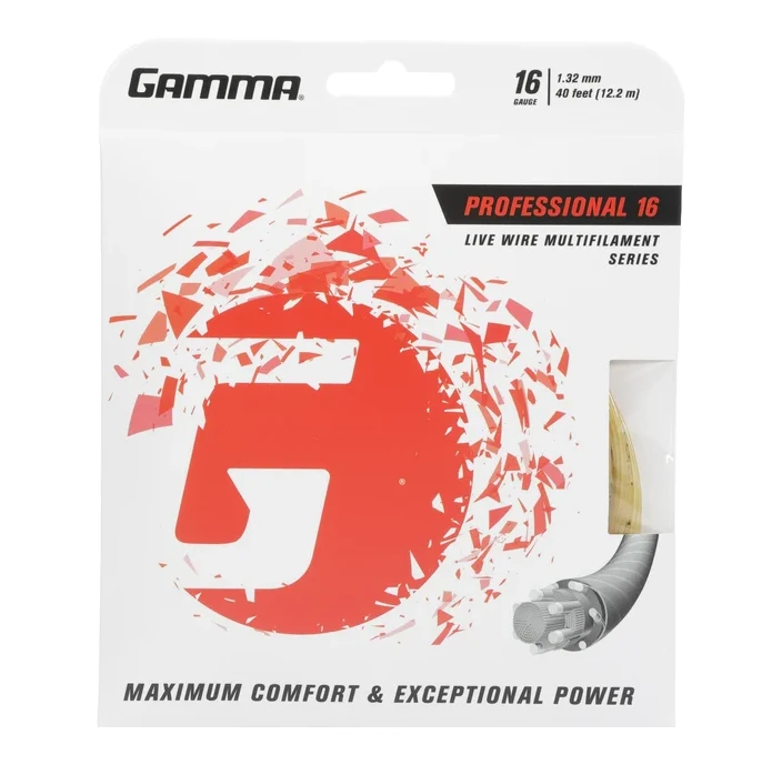 Gamma Live Wire Professional 16/1.32 Tennis String (Natural) 1 Gamma Live Wire Professional 16/1.32 Tennis String (Natural)