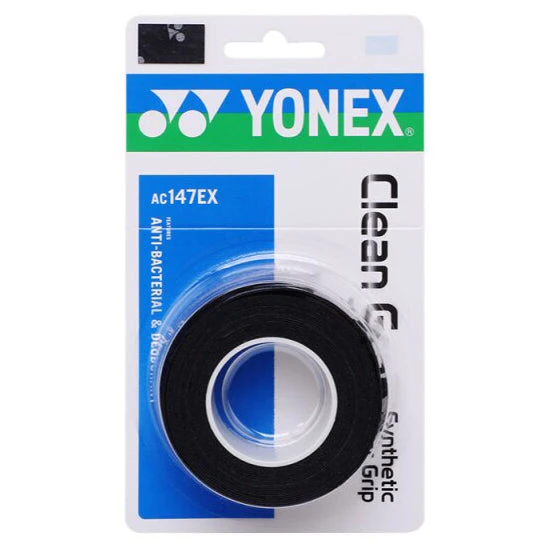 Yonex Clean Grap Overgrip 3 Pack (Black) 1 Yonex Clean Grap Overgrip 3 Pack (Black)