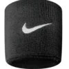 Nike Swoosh Wristbands (Black/White)