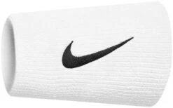 Nike Premier Doublewide Wristbands (White/Black)