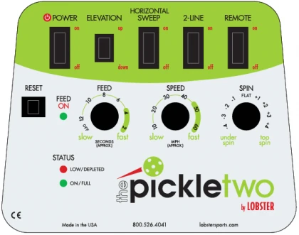 Lobster The Pickle 2 Pickleball Ball Machine + Elite 10 Apple Remote 2 Lobster The Pickle 2 Pickleball Ball Machine + Elite 10 Apple Remote - Image 2