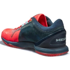 Head Sprint Pro 3.0 Men's Indoor Court Shoe (Red/Navy) 7 Head Sprint Pro 3.0 Men's Indoor Court Shoe (Red/Navy) -Ball Games Store Presentation SprintPro3.0IndoorNRMNNeonRedMidnightNavy4