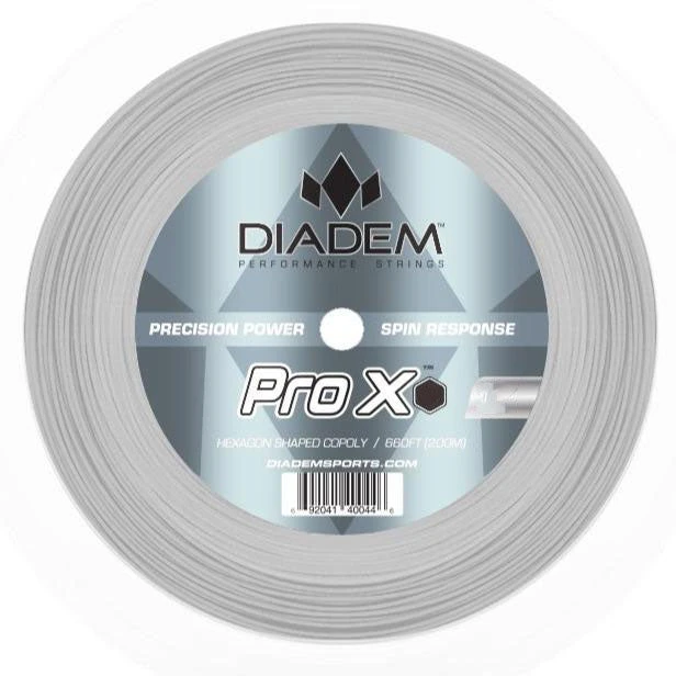 Diadem Pro X 17/1.20 Tennis String Reel (Silver) 1 Diadem Pro X 17/1.20 Tennis String Reel (Silver)
