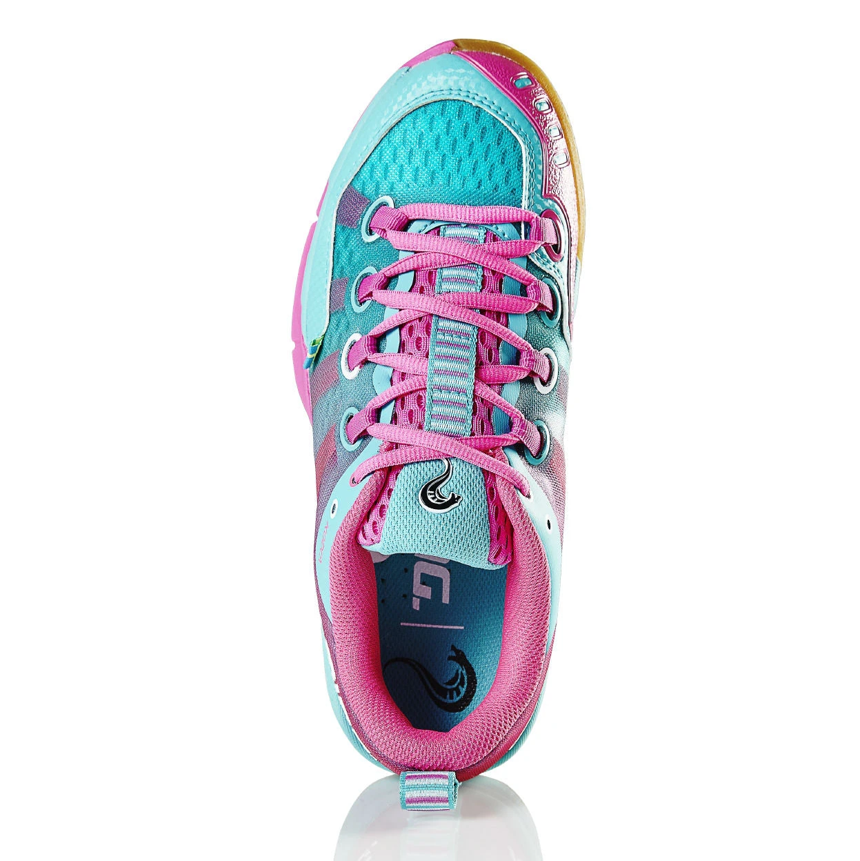 Salming Kobra Women's Indoor Court Shoe (Turquoise/Pink) 3 Salming Kobra Women's Indoor Court Shoe (Turquoise/Pink) - Image 3