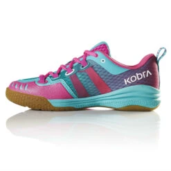 Salming Kobra Women's Indoor Court Shoe (Turquoise/Pink) 7 Salming Kobra Women's Indoor Court Shoe (Turquoise/Pink) -Ball Games Store Salming Kobra Women 1237081 6351 04 RacquetGuys