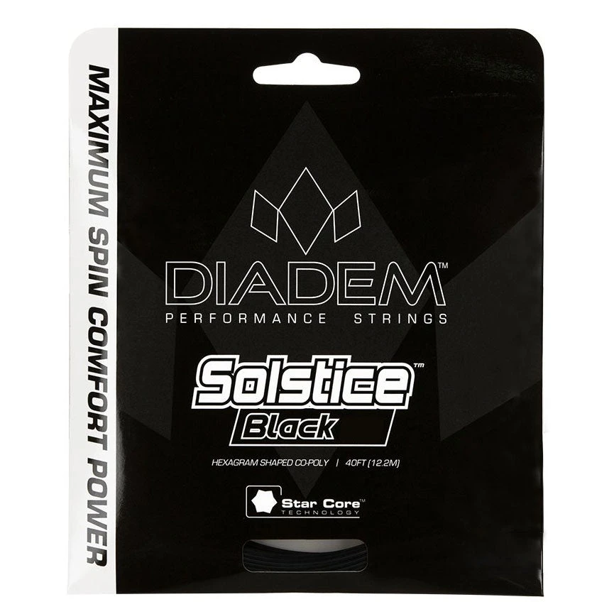 Diadem Solstice Black 16/1.30 Tennis String (Black) 1 Diadem Solstice Black 16/1.30 Tennis String (Black)