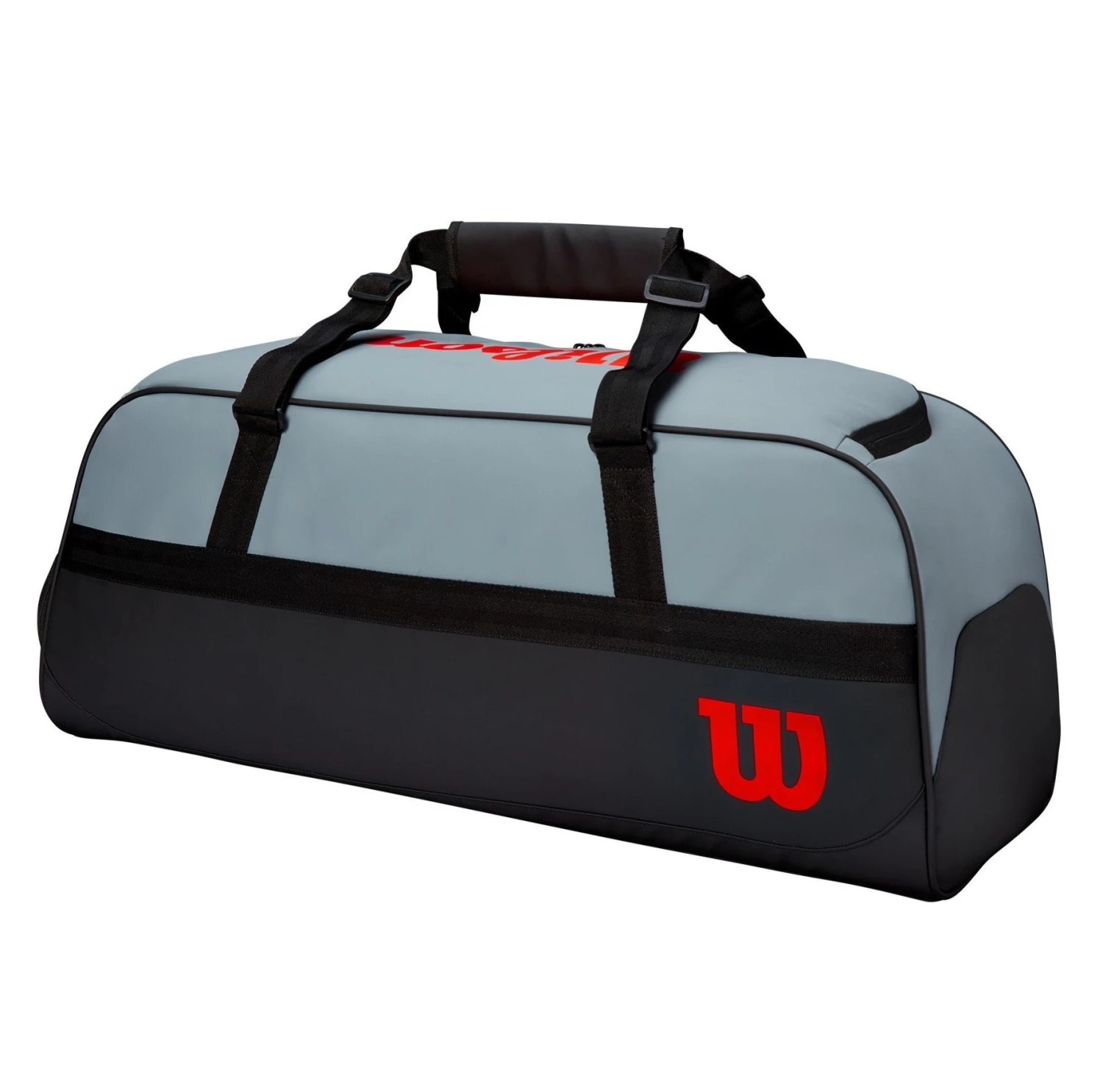 Wilson Clash Duffel Large Racquet Bag (Grey/Black/Infrared) 2 Wilson Clash Duffel Large Racquet Bag (Grey/Black/Infrared) - Image 2