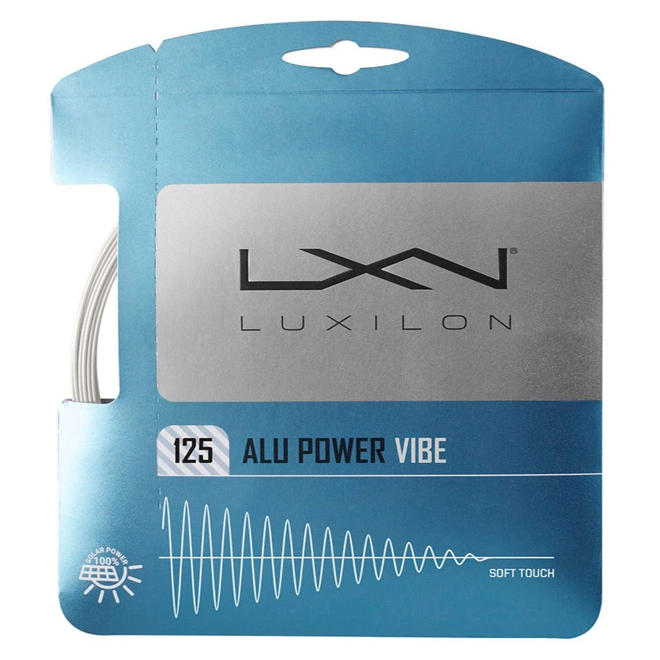 Luxilon ALU Power Vibe 16L/1.25 Tennis String (White) 1 Luxilon ALU Power Vibe 16L/1.25 Tennis String (White)