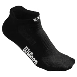 Wilson Women's No Show Socks 3 Pack (Black)