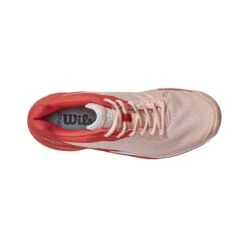 Wilson Rush Pro 3.5 Women's Tennis Shoe (Tropical Peach/Hot Coral) -Ball Games Store WRS327320 5 Rush Pro 35 Womens TropicalPeach HotCoral WH.png.cq5dam.web .1200.1200