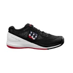 Wilson Rush Pro 3.0 Men's Pickleball Shoe (Black/White/Red) -Ball Games Store WRS328230 0 Rush Pro 3 Pickleball BL WH WilsonRed.png.cq5dam.web .1200.1200