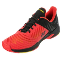 Yonex Power Cushion Sonicage 2 Clay Men's Tennis Shoe (Red/Black) 9 Yonex Power Cushion Sonicage 2 Clay Men's Tennis Shoe (Red/Black) -Ball Games Store YonexPowerCushionSonicage2ClayMen sTennisShoe5