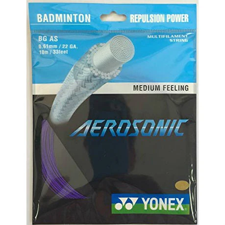 Yonex BG Aerosonic Badminton String (Purple) 1 Yonex BG Aerosonic Badminton String (Purple)