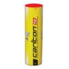 Carlton F2 Nylon Badminton Shuttlecocks (Yellow) (Red Cap)