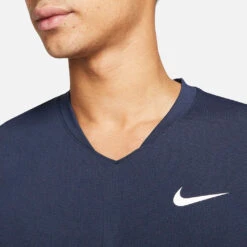 Nike Men's Dri-FIT Slam Top (Obsidian/White) -Ball Games Store nikecourt breathe slam tennis top lbB2Dn 8