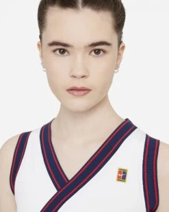 Nike Women's Dri-FIT Slam Dress (White/Binary Blue) -Ball Games Store nikecourt dri fit slam womens tennis dress tT8dbn 0dccc3f9 f96d 48ce 9fdf b3f1839631e3