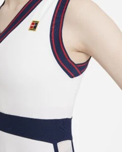 Nike Women's Dri-FIT Slam Dress (White/Binary Blue) -Ball Games Store nikecourt dri fit slam womens tennis dress tT8dbn 161dda79 065d 40ac 9699 f4551c2d0fc2