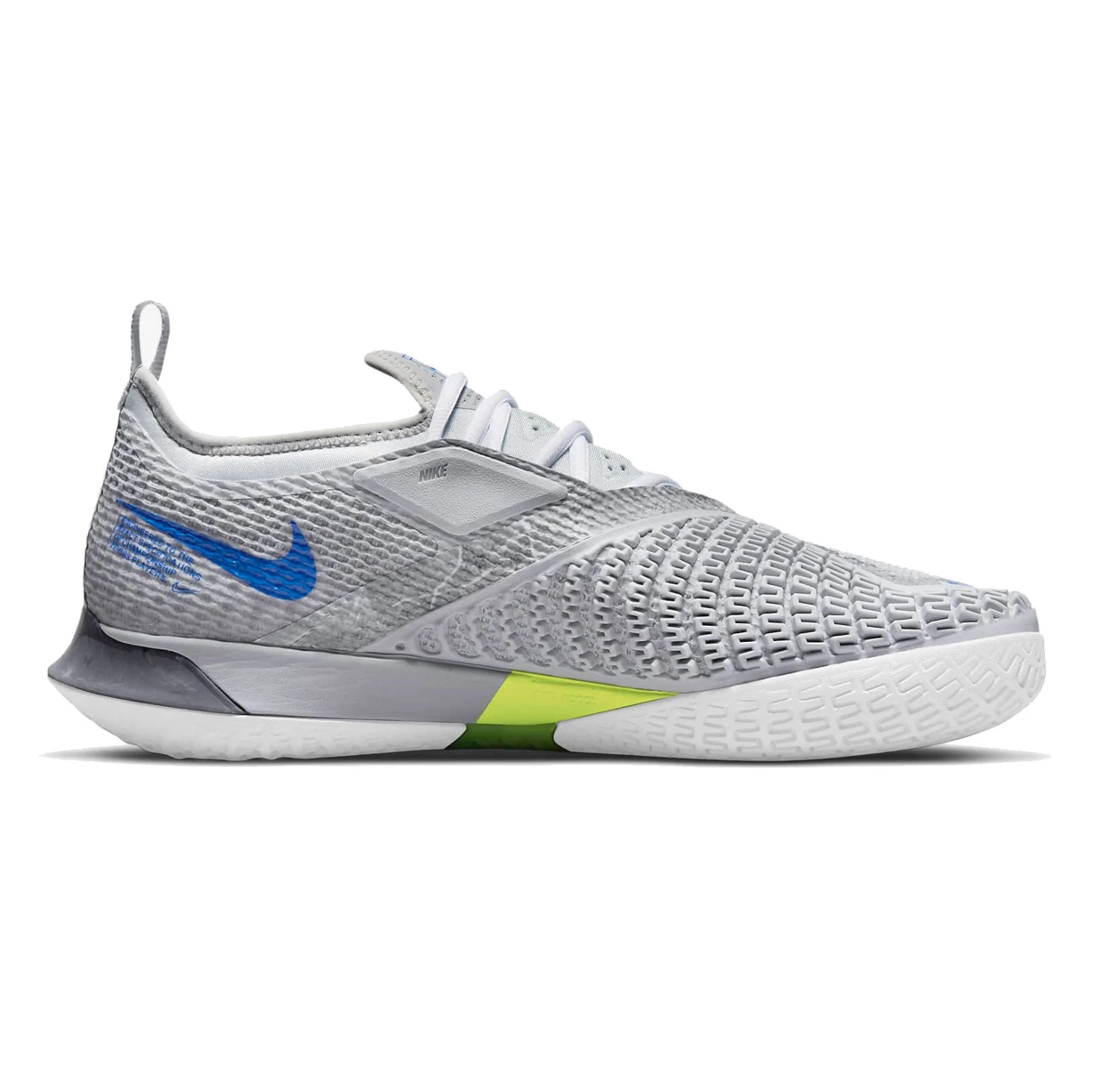 Nike React Vapor NXT Men's Tennis Shoe (Grey/Blue) 2 Nike React Vapor NXT Men's Tennis Shoe (Grey/Blue) - Image 2