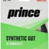 Prince Synthetic Gut 17/1.25 Duraflex Tennis String (Black)