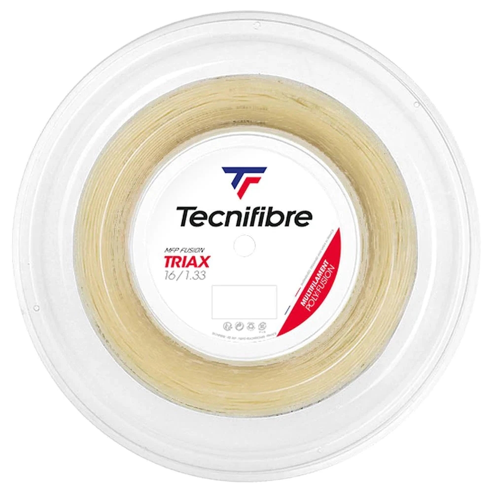 Tecnifibre Triax 16/1.33 Tennis String Reel (Natural) 1 Tecnifibre Triax 16/1.33 Tennis String Reel (Natural)