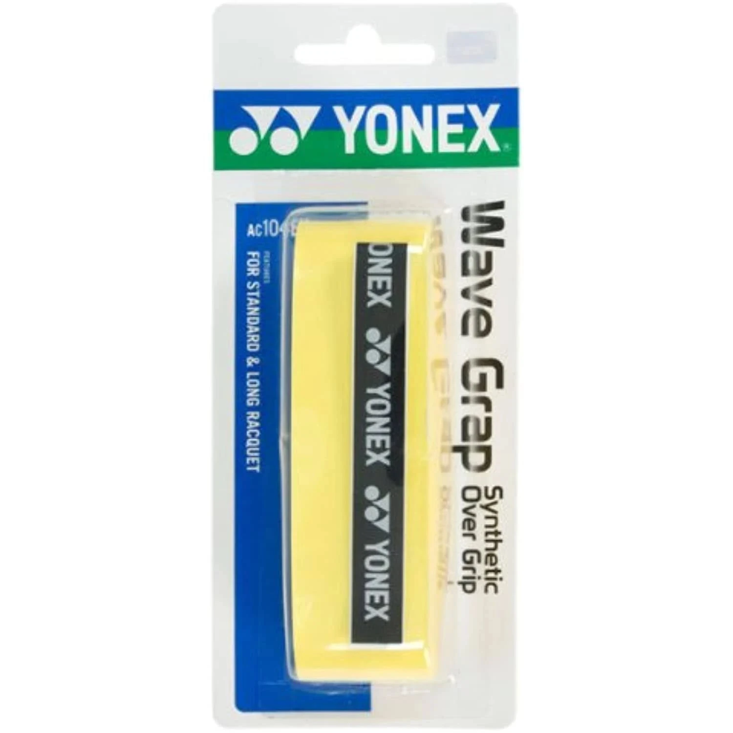 Yonex Wave Grap Overgrips 3 Pack (Yellow) 1 Yonex Wave Grap Overgrips 3 Pack (Yellow)