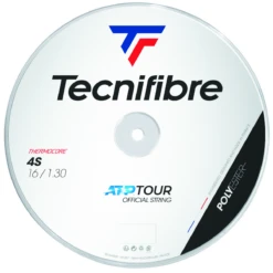 Tecnifibre 4S 16/1.30 Tennis String Reel (Black)