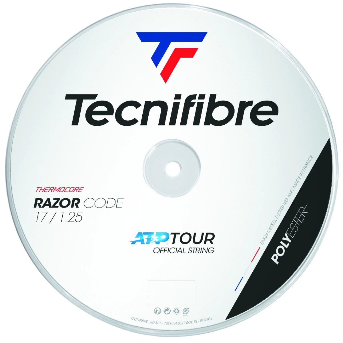 Tecnifibre Razor Code 17/1.25 Tennis String Reel (Blue) 1 Tecnifibre Razor Code 17/1.25 Tennis String Reel (Blue)
