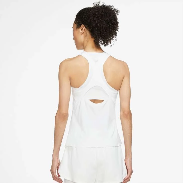 Nike Women's Dri-FIT Advantage Novelty Tank (White) 2 Nike Women's Dri-FIT Advantage Novelty Tank (White) - Image 2