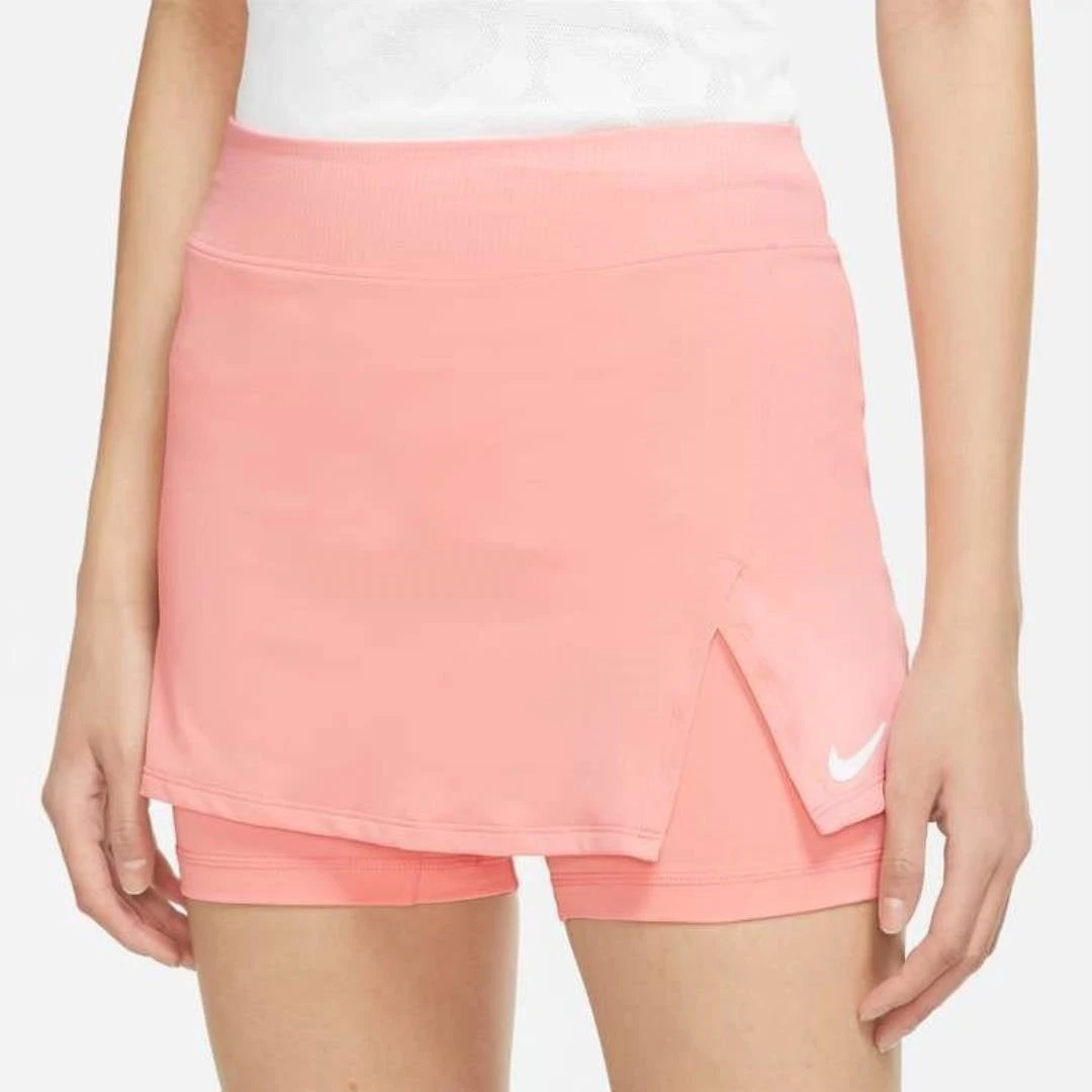 Nike Women's Dri-FIT Victory Skirt Stretch (Coral/White) 1 Nike Women's Dri-FIT Victory Skirt Stretch (Coral/White)