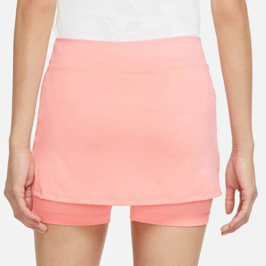 Nike Women's Dri-FIT Victory Skirt Stretch (Coral/White) 2 Nike Women's Dri-FIT Victory Skirt Stretch (Coral/White) - Image 2